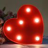 Alphabet LED light - battery-operated, versatile decor lamp