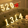 Alphabet LED light - battery-operated, versatile decor lamp