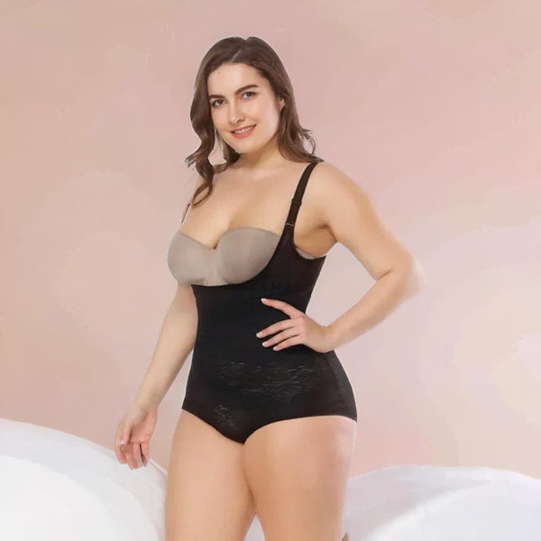 Plus-size firm control postpartum bodysuit – Sexy waist trainer & shapewear corset