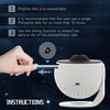 Star projector LED lamp - kids bedroom night light, 12 discs included