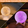 3D moon lamp - LedmePlay, USB rechargeable with remote