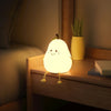 LED pear night light - multicolor, rechargeable for kids