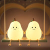 LED pear night light - multicolor, rechargeable for kids