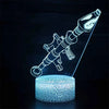 Gaming 3d LED night light - Game rifle decor, perfect gift