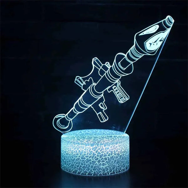 Gaming 3d LED night light - Game rifle decor, perfect gift