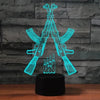 Gaming 3d LED night light - Game rifle decor, perfect gift