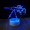 Gaming 3d LED night light - Game rifle decor, perfect gift