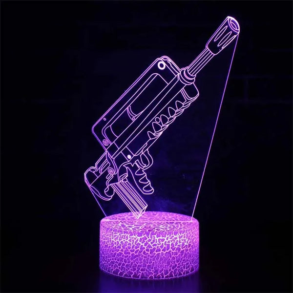 Gaming 3d LED night light - Game rifle decor, perfect gift