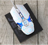 Gaming mouse wired - ergonomic, RGB LED backlit, 3200dpi