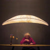 Sailboat pendant light: LED, marine fabric chandelier
