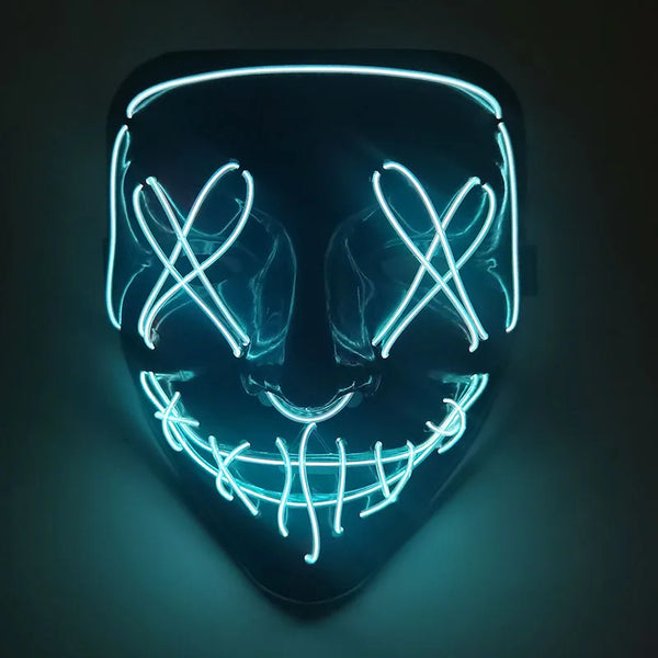 Halloween LED mask - Glow-in-dark for cosplay parties