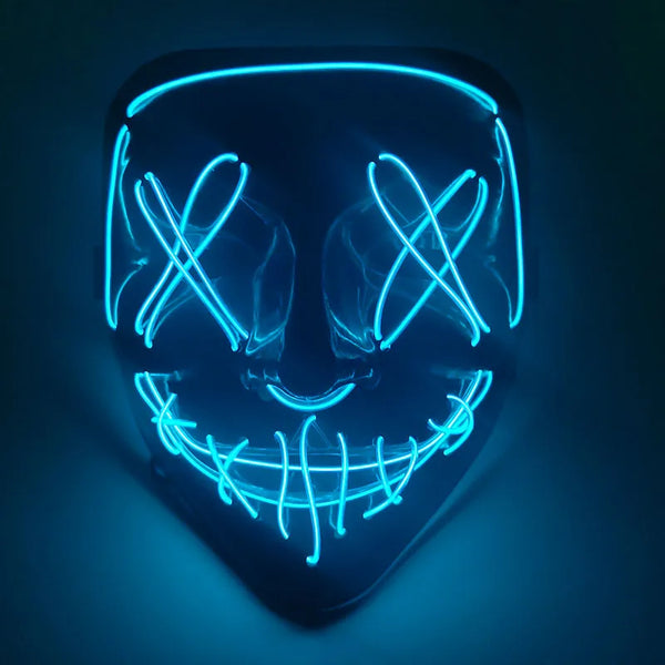 Halloween LED mask - Glow-in-dark for cosplay parties