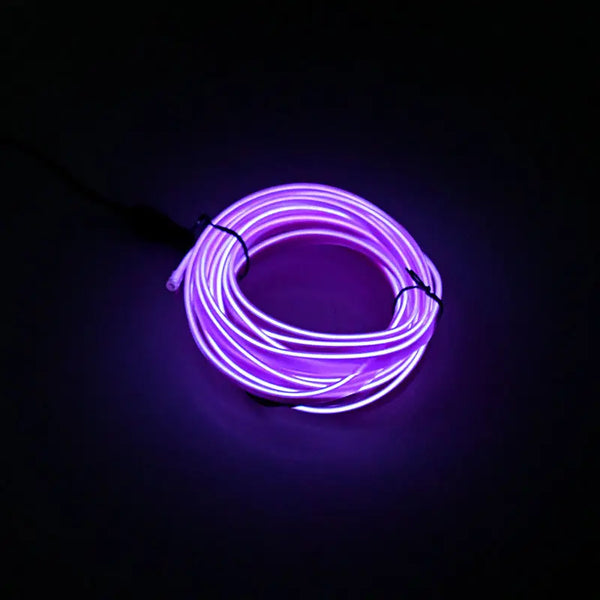 LED bande lumineuse froide - éclairage ambiant intérieur de voiture 5m