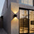 LED outdoor wall light: waterproof, decorative for garden