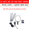 RGB LED lumière de voiture avec USB, synchronisation musicale