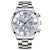 LEDmePLAY Leo - Luxury business men's watch – Stainless steel quartz wristwatch with leather strap & luminous hands
