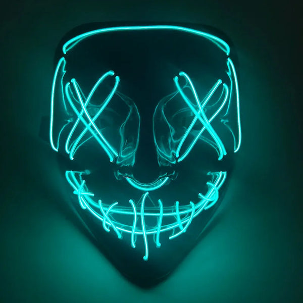 Halloween LED mask - Glow-in-dark for cosplay parties