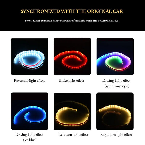 LED car tail strip light - dynamic 120cm 12V signal