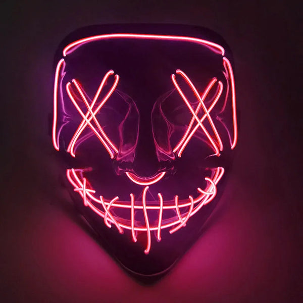 Halloween LED mask - Glow-in-dark for cosplay parties