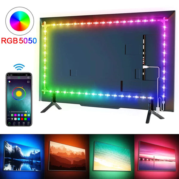 RGB LED strip - USB Bluetooth TV backlight/room decor