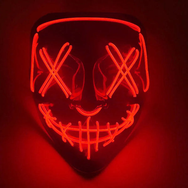 Halloween LED mask - Glow-in-dark for cosplay parties