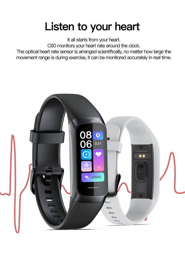 LIGE smart watch 2023: waterproof, heart rate tracker