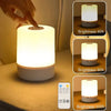LED bedside lamp - dimmable, rechargeable, touch control