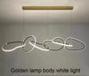 Gold pendant chandelier - modern dining room lighting