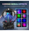 LED kids projector night light: astronaut galaxy design