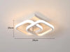 LED ceiling light - Nordic aluminium for versatile use