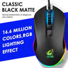 RGB wired gaming mouse - black matte, superior grip