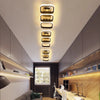 LED chandelier - metal, modern bedroom/hallway lighting