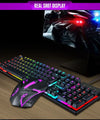 RGB gaming keyboard & mouse combo, backlit, 104 keycaps