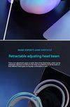 Gaming headphones wireless Bluetooth, RGB LED, noise-canceling mic