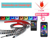 RGB Fiber-Optic Car Interior Ambient Lighting Kit – App & Sound-Sync Control