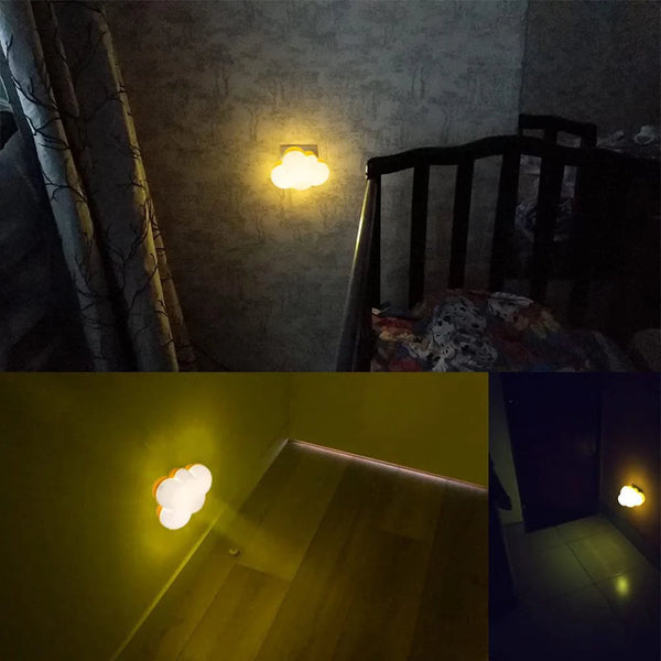 LED motion sensor night light for kids - plug-in, auto on/off