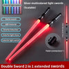 Lightsaber toy - 2 in 1, 7-color LED, 75cm glow sword
