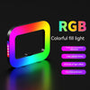 RGB rechargeable selfie ring light for mobile photography