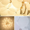 LED ceiling light, tree branch design, glass & metal art