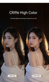 RGB rechargeable selfie ring light for mobile photography