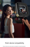 RGB rechargeable selfie ring light for mobile photography