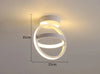 LED ceiling light - Nordic aluminium for versatile use