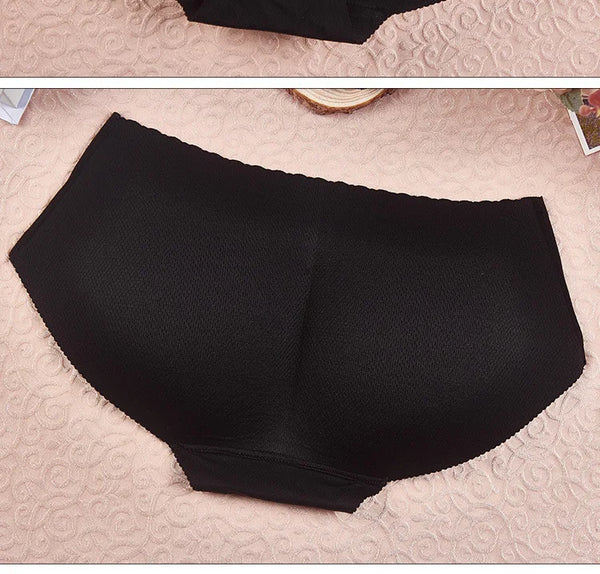 Seamless push-up butt lifter panties – Lace-trimmed shaping underwear
