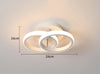 LED ceiling light - Nordic aluminium for versatile use