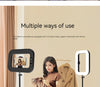 RGB rechargeable selfie ring light for mobile photography