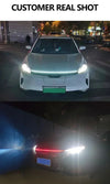 LED car daytime running lights, 12V ambient hood decor