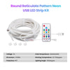 LED bande lumineuse RGB, néon 360 degrés, étanche IP67