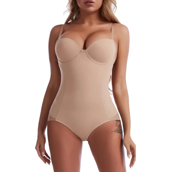 Firm-Control sculpting bodysuit with bra