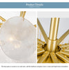 LED ceiling light, tree branch design, glass & metal art