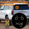 LED car expression light: remote control, multi-function warning